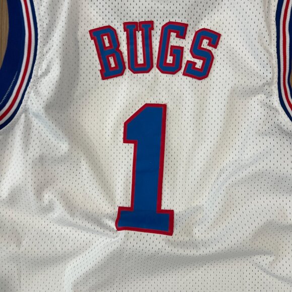 Space Jam White Jersey Bugs Bunny Size Medium - Picture 5 of 5